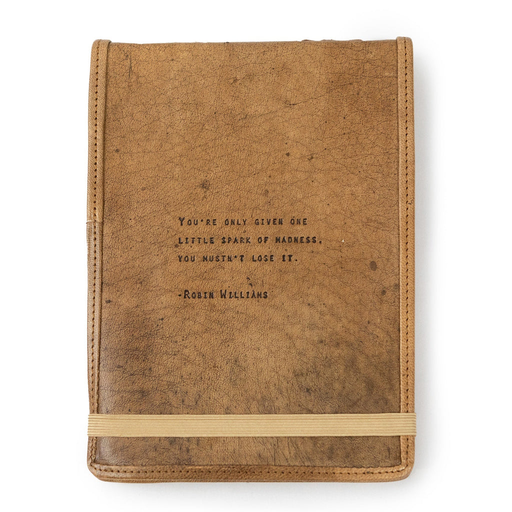 One Little Spark Signature Leather Journal - Maple