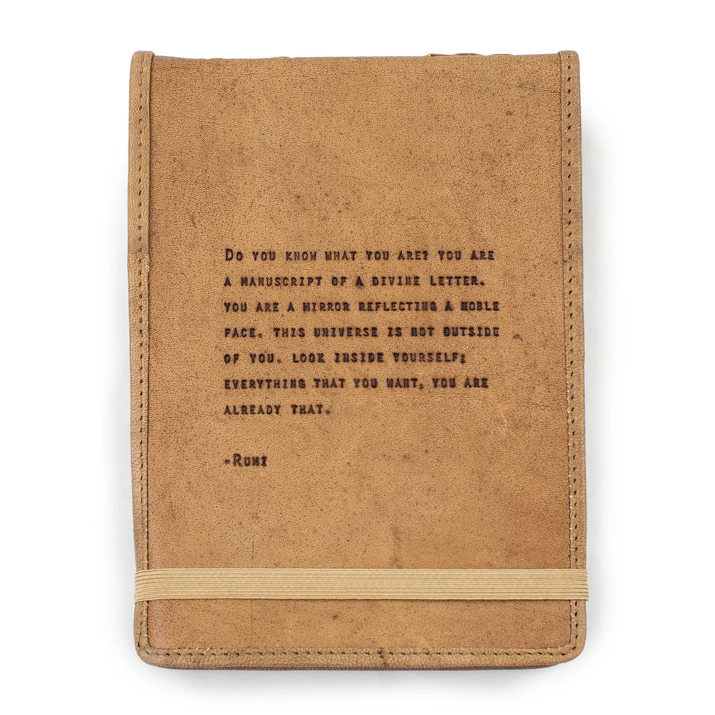 ***Do You Know What You Are Signature Leather Journal - Maple