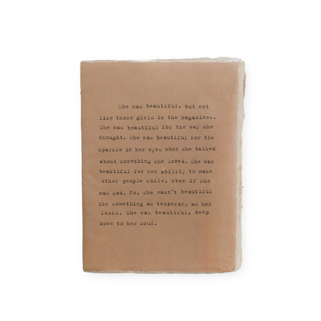Large Deckled Edge Notebook