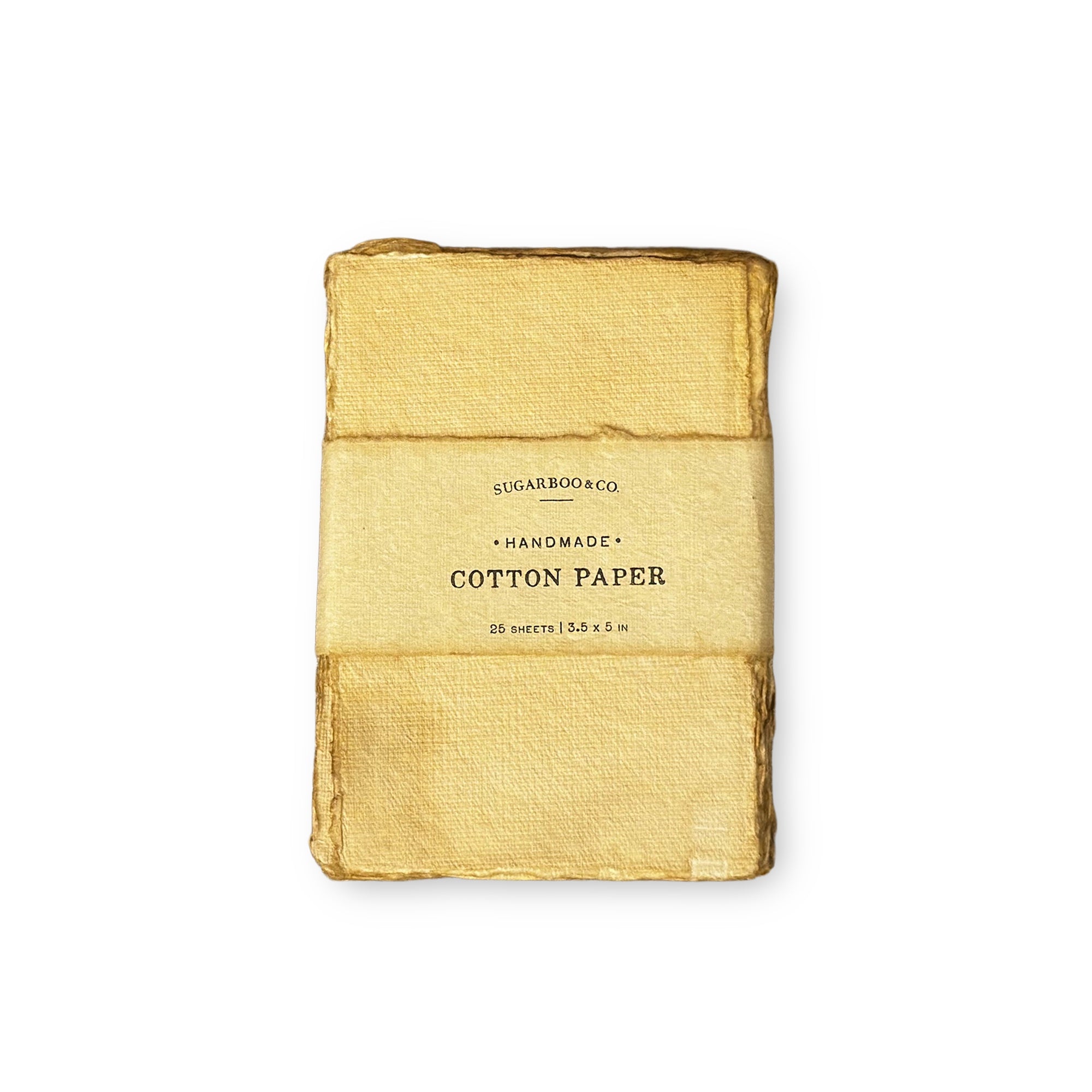 ***4"x6" Handmade Cotton Paper Bundle - Wheat