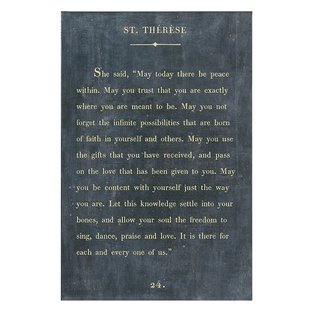 St Therese Art Print - Book Collection