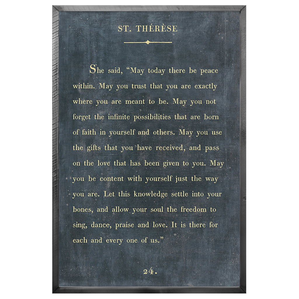 St Therese Art Print - Book Collection