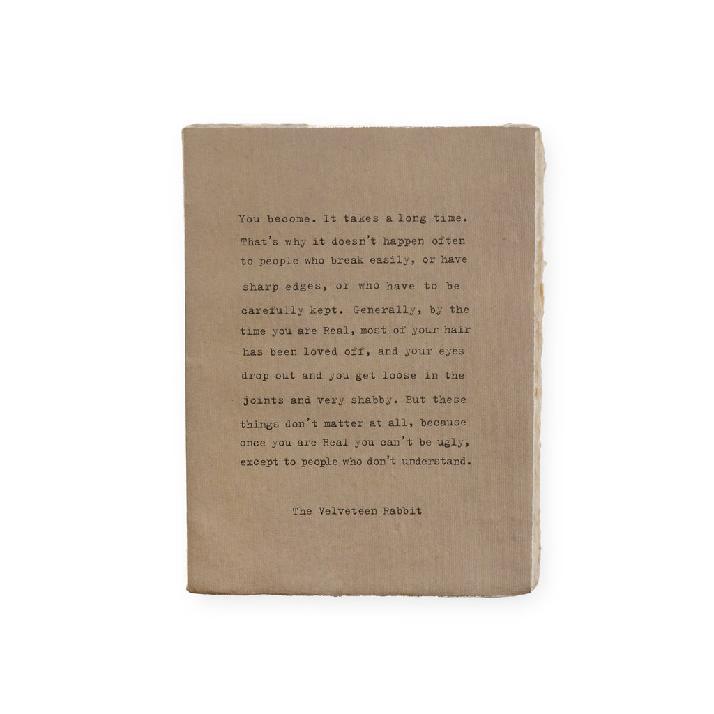 Large Deckled Edge Notebook