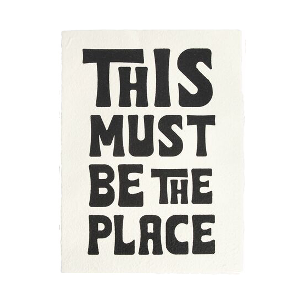 This Must Be The Place Handmade Paper Print - 12"x16"