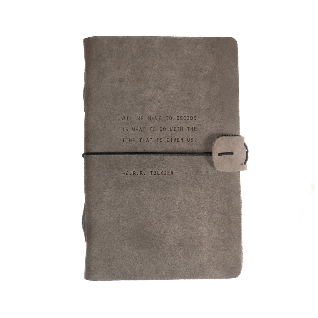 J.R.R. Tolkien Artisan Leather Journal - Charcoal