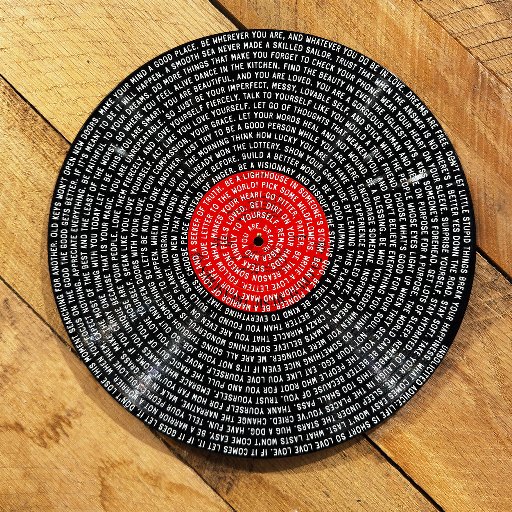 Unsolicited Advice Spiral Vinyl Record