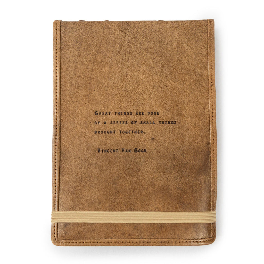 Great Things Signature Leather Journal - Maple