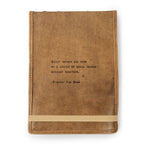 Great Things Signature Leather Journal - Maple