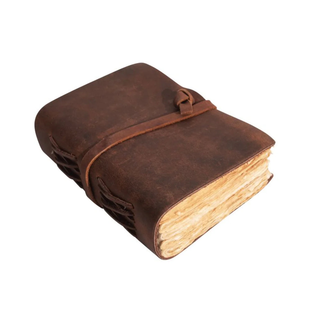 Mini Wrap Leather Journal 2nd Edition - Walnut