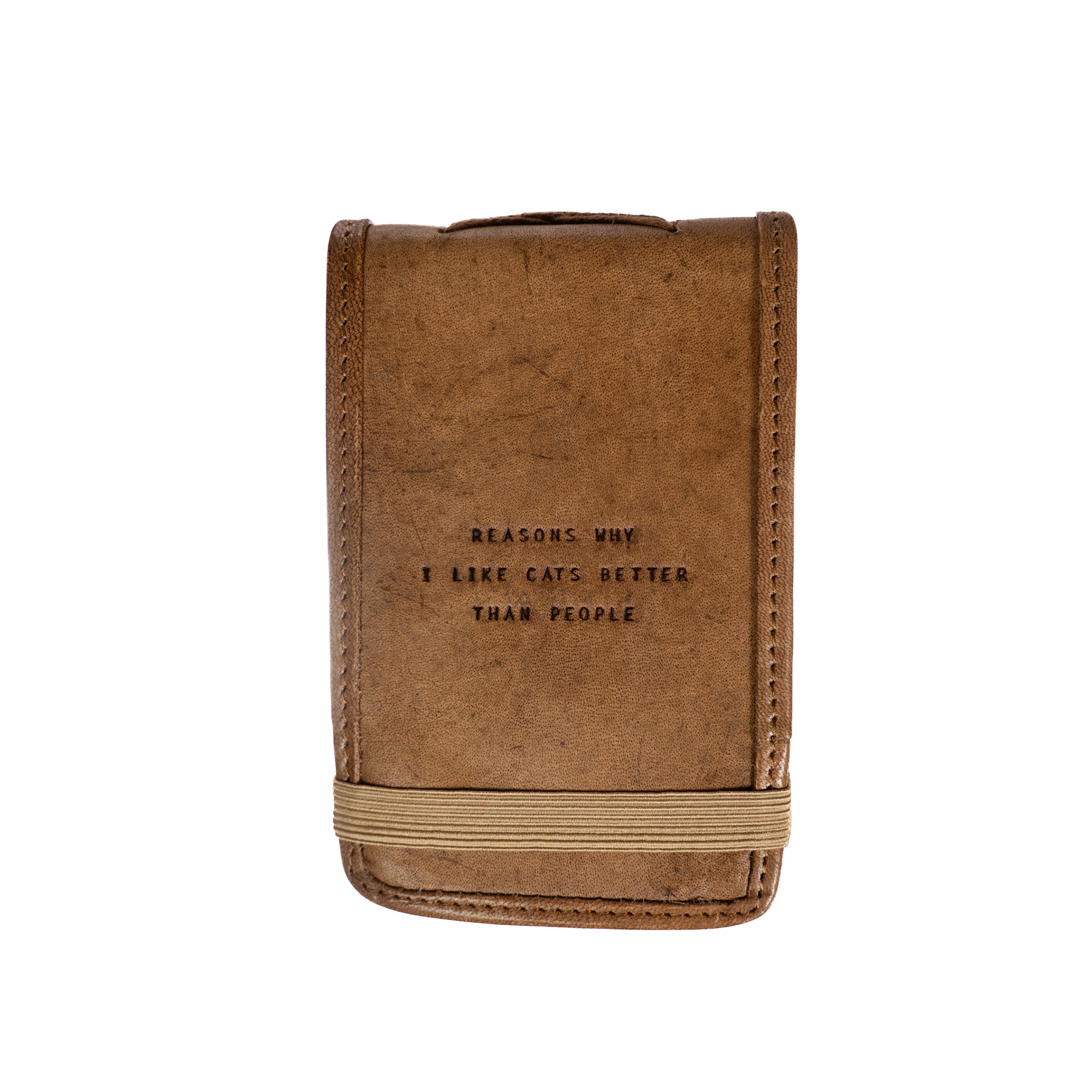 ***Mini Reasons Why I Like Cats Leather Journal-Maple
