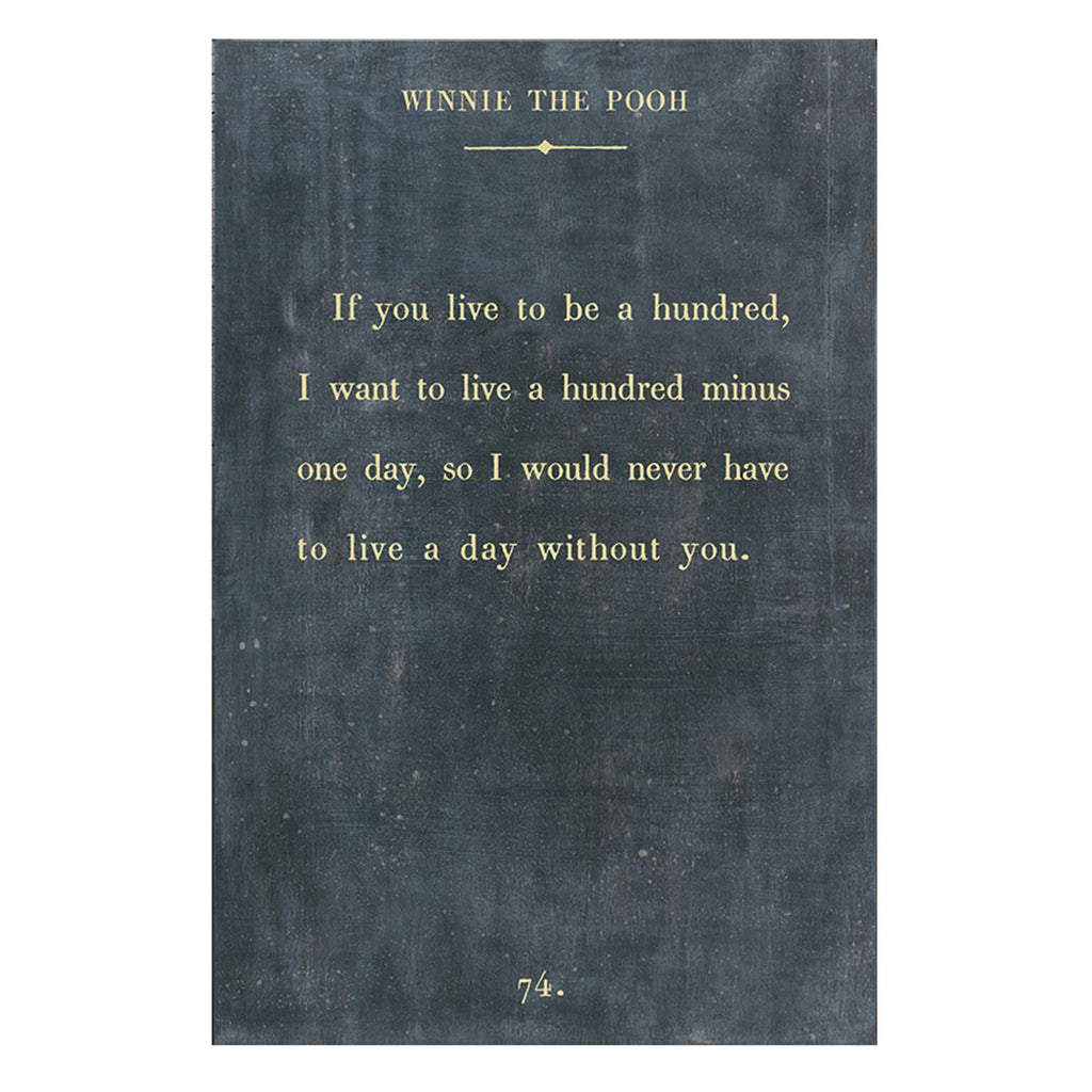 Winnie The Pooh Art Print - Quick Ship