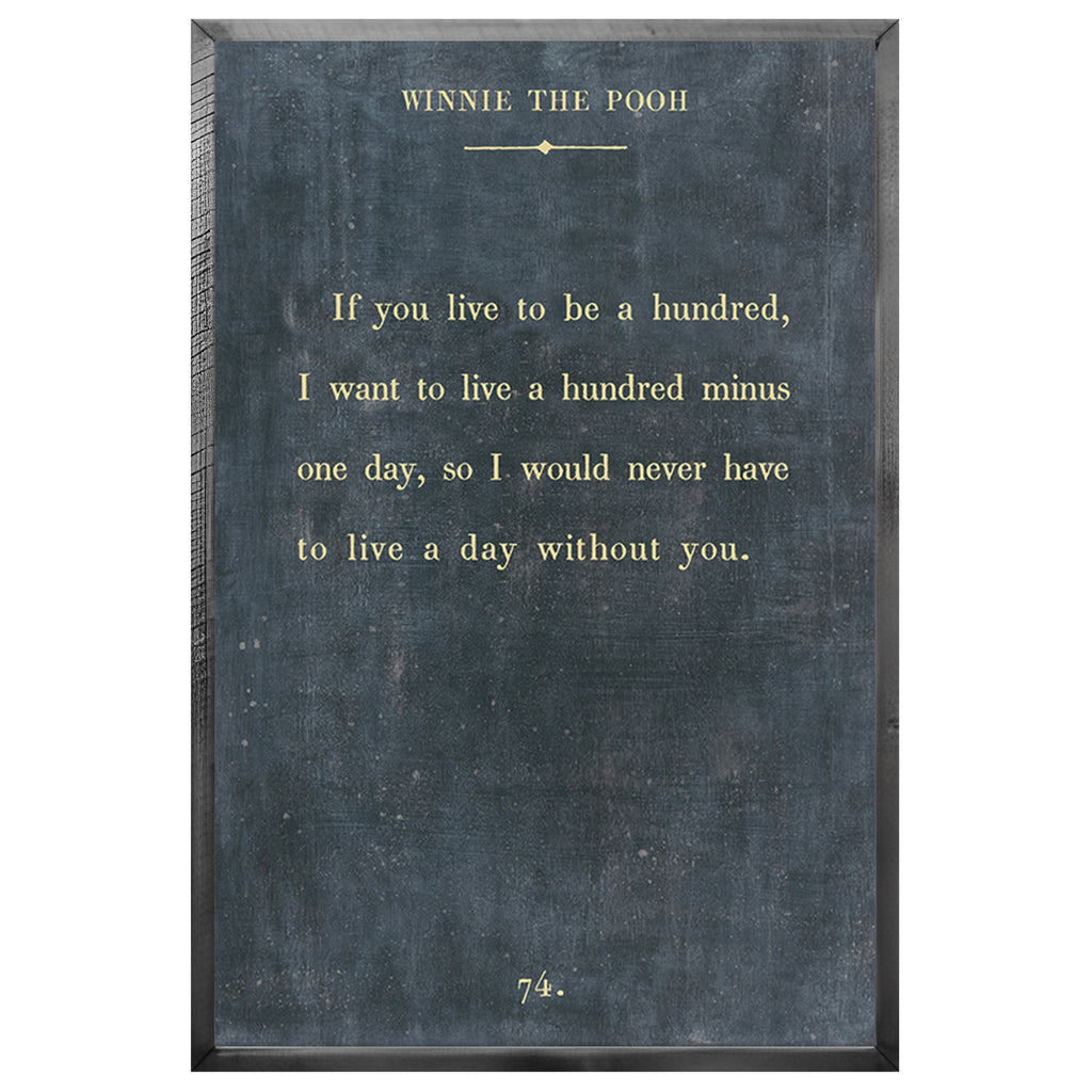 Winnie the Pooh Art Print - Book Collection