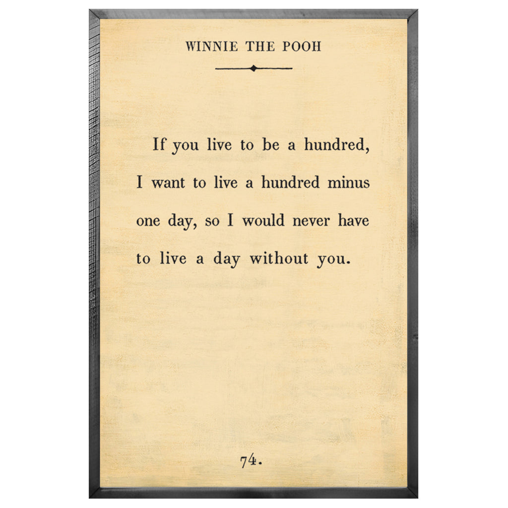 Winnie the Pooh Art Print - Book Collection