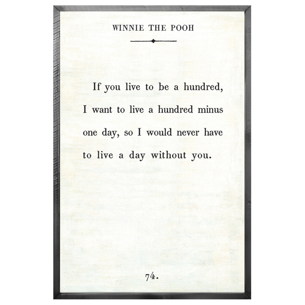 Winnie the Pooh Art Print - Book Collection