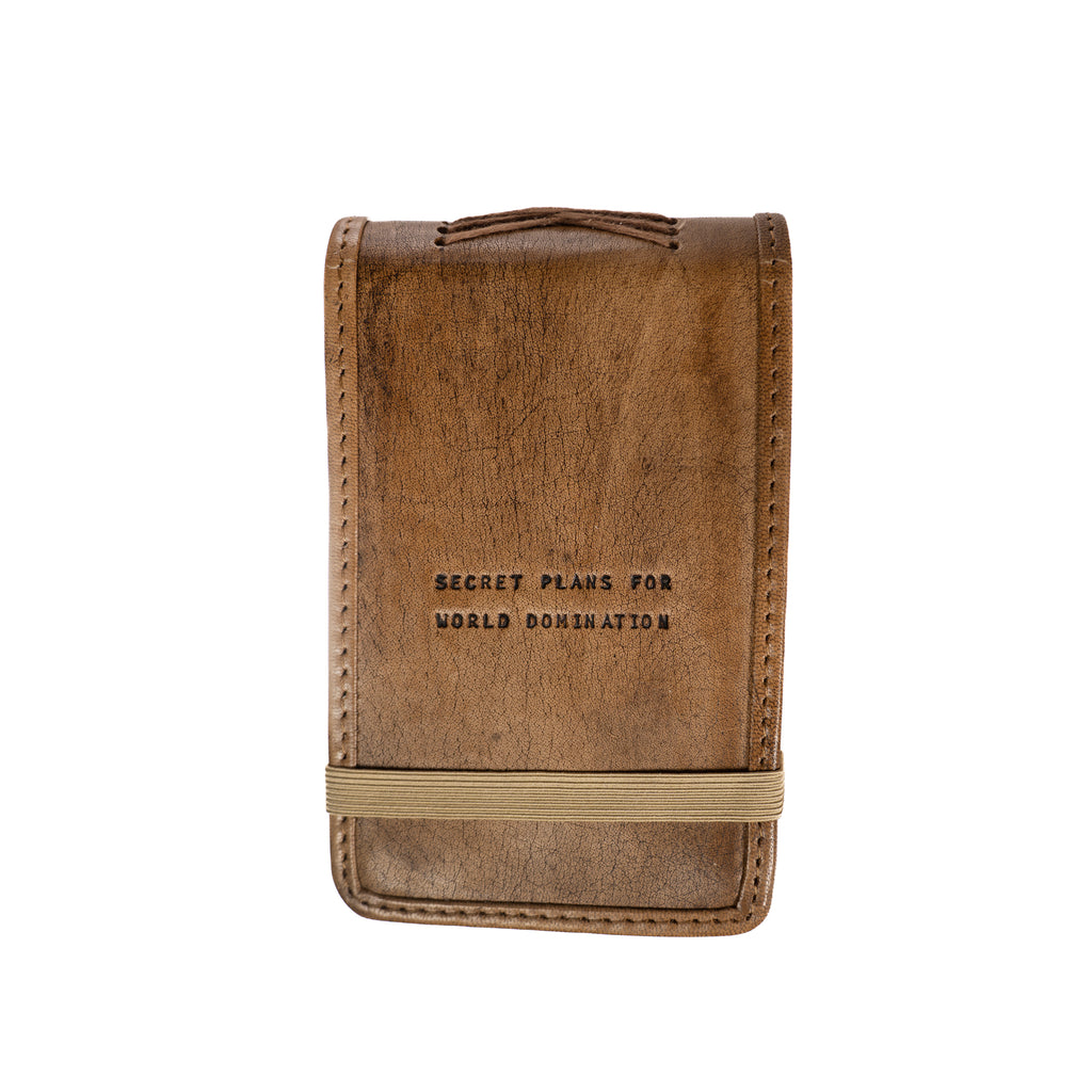 Secret Plans Mini Signature Leather Journal - Maple