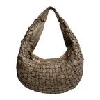 Shoulder Bag in Woven Cowhide