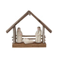 Driftwood & Paper Mache Nativity with Wood Base