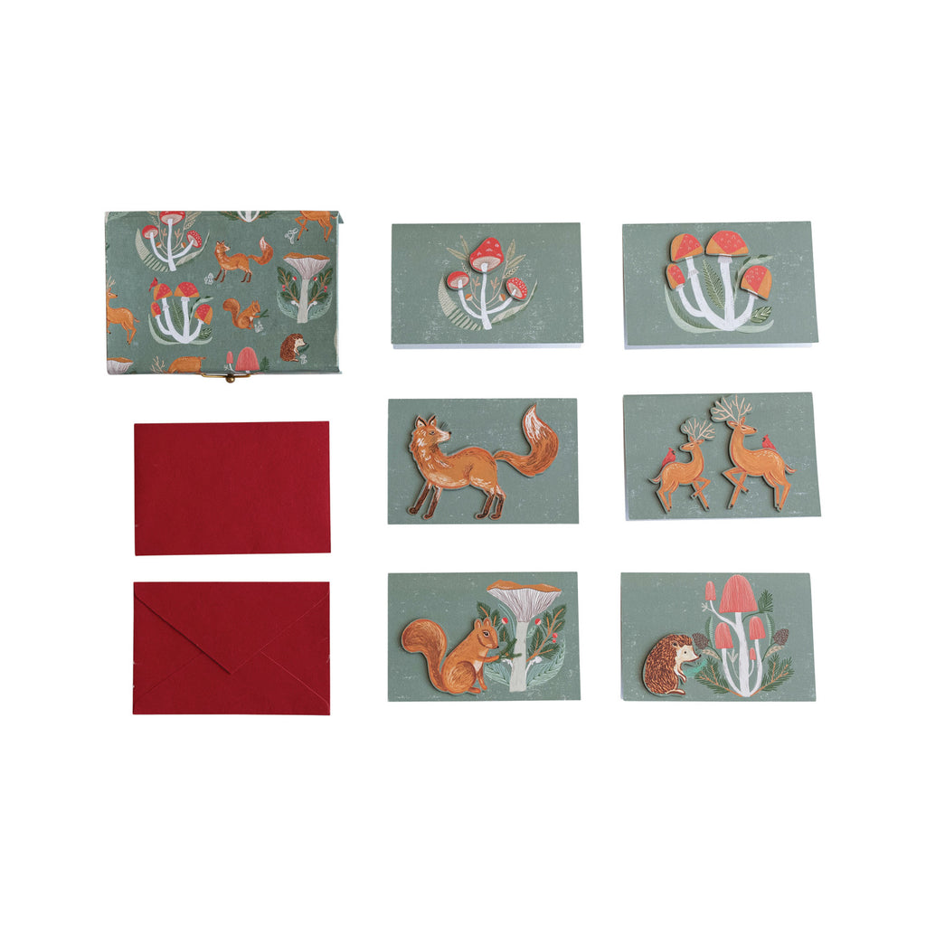 Die-Cut Christmas Cards with Envelopes