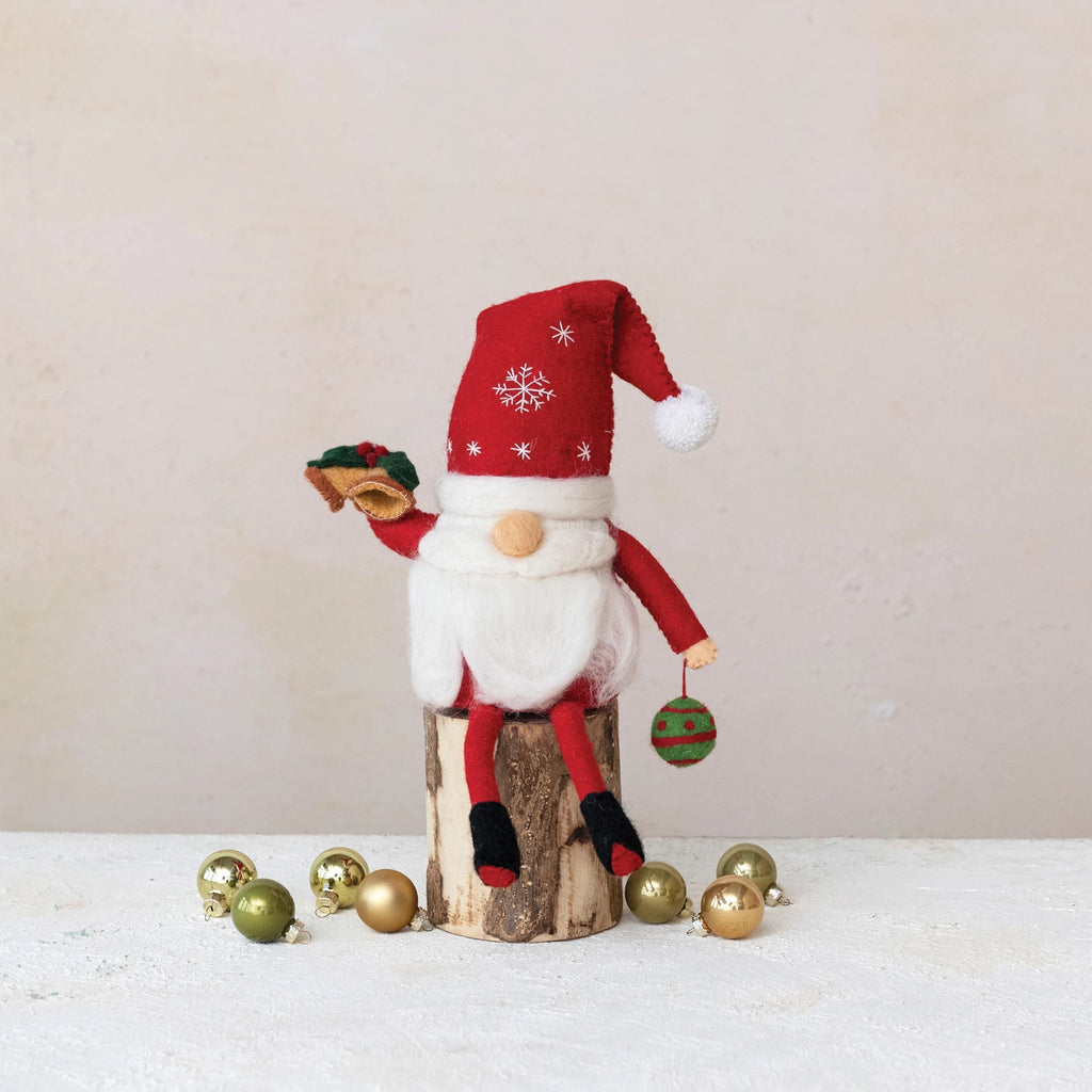 Wool Felt Santa Gnome