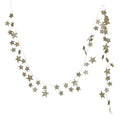 Glitter Paper Star Garland, Gold