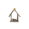 Driftwood & Acacia Wood Baby Jesus in Manger