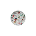 Stoneware Plate with North Pole Scene