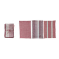 Woven Tea Towels, Red, S/3 Tied with Twine & Bell