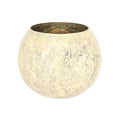 Etched Mercury Glass Votive Holder with Design