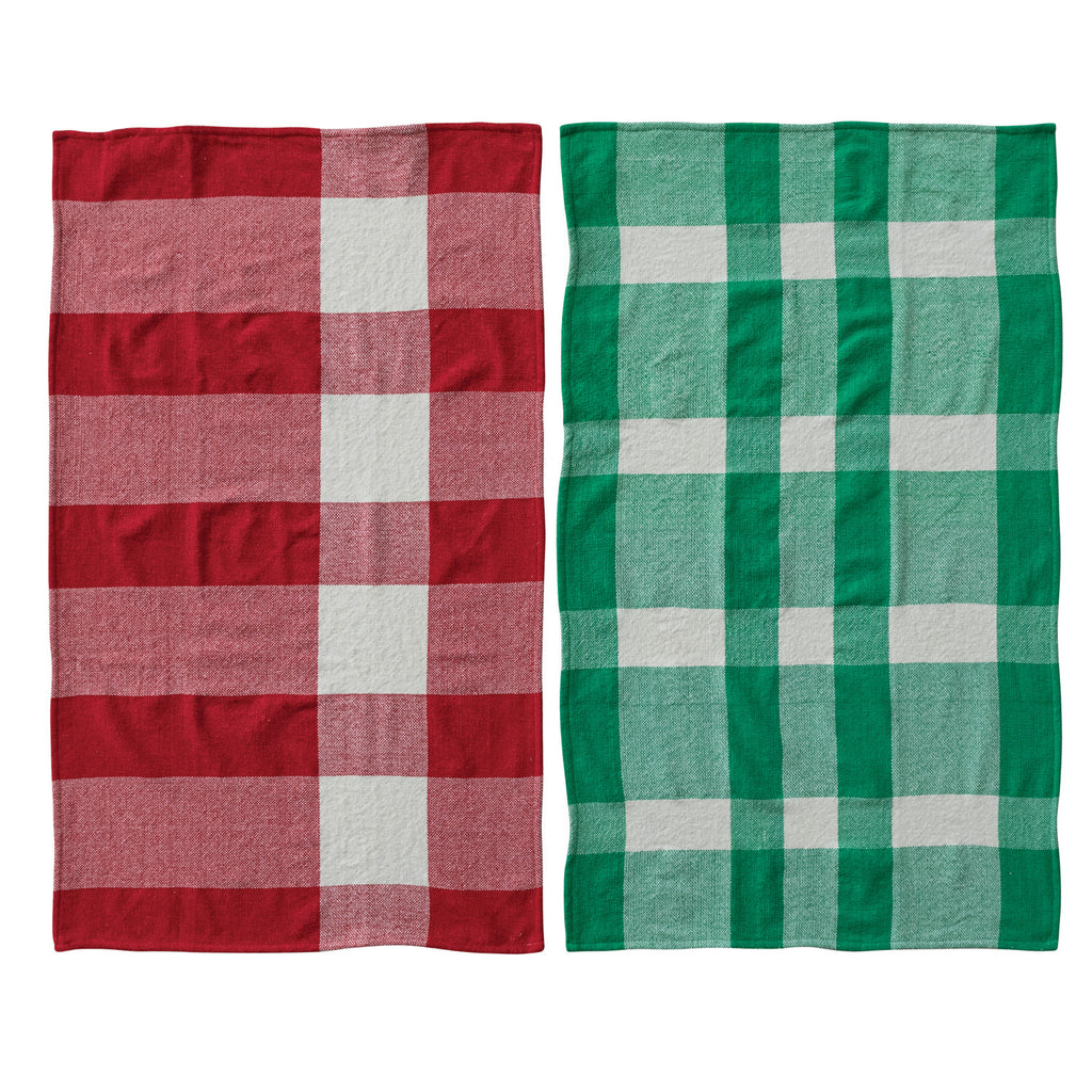 Woven Cotton Chenille Tea Towel