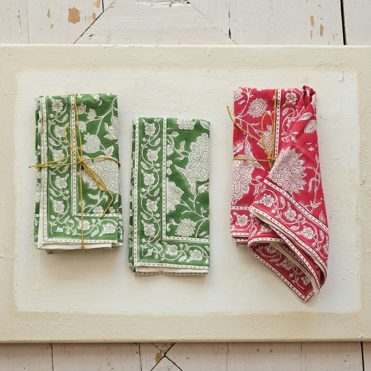 Floral Pattern Cotton Napkins