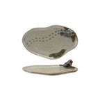 Stoneware Tray with 3D Bird & Bird Tracks