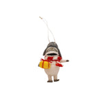 ***Felt Yeti With Yellow Present Ornament