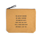 Sunflower Canvas Zip Bag