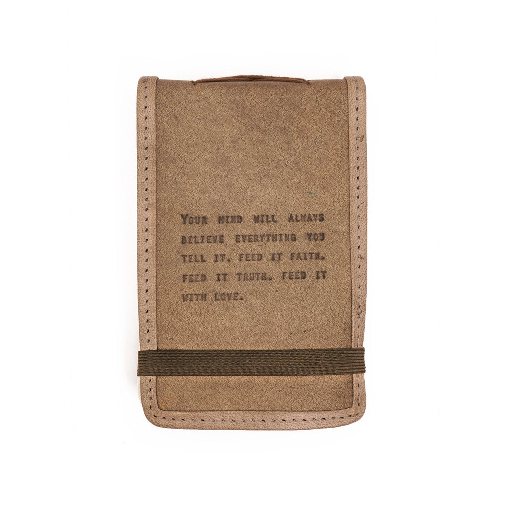 Mini Signature Leather Journals - Stone