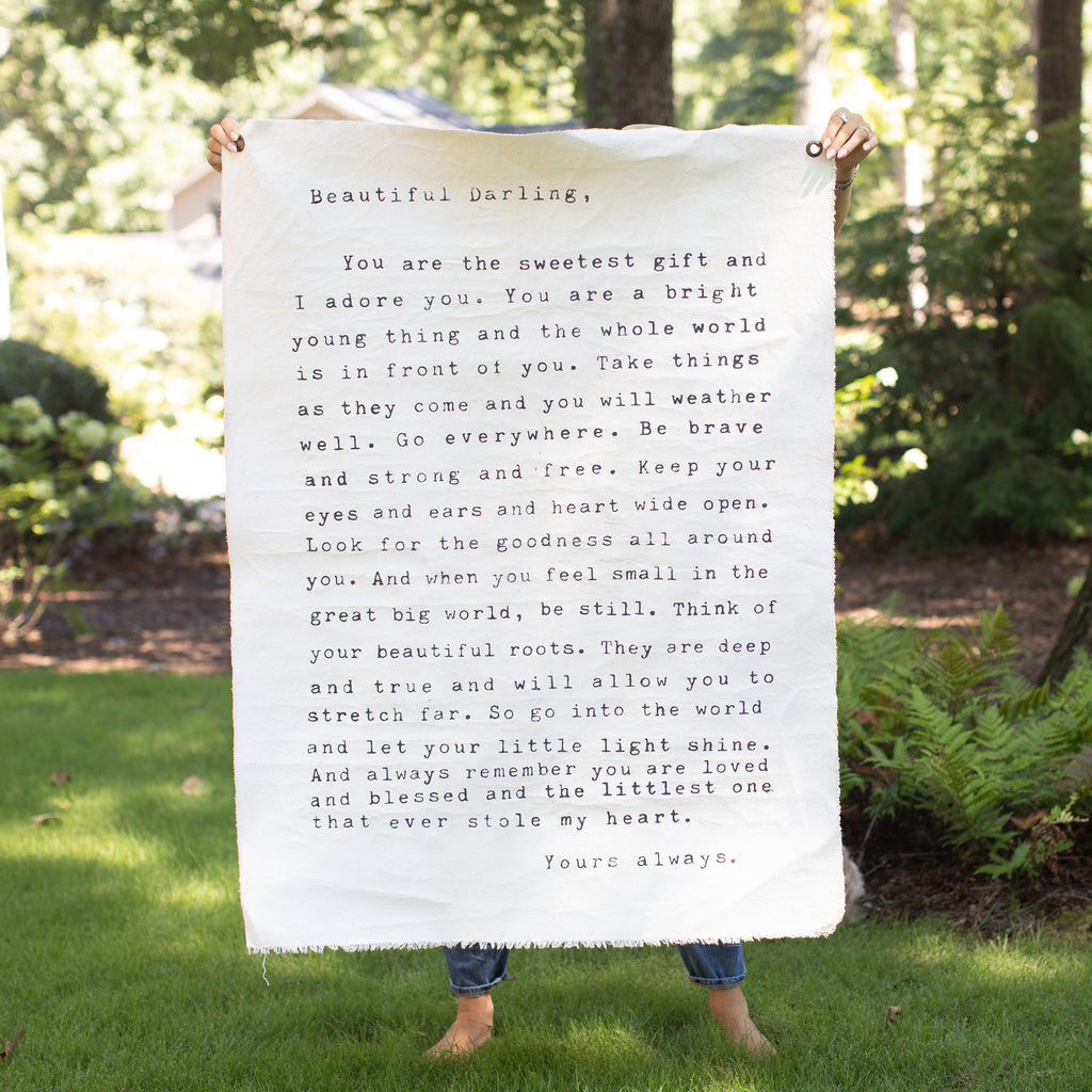 Letter for Sophie (Beautiful Darling) Wall Tarp