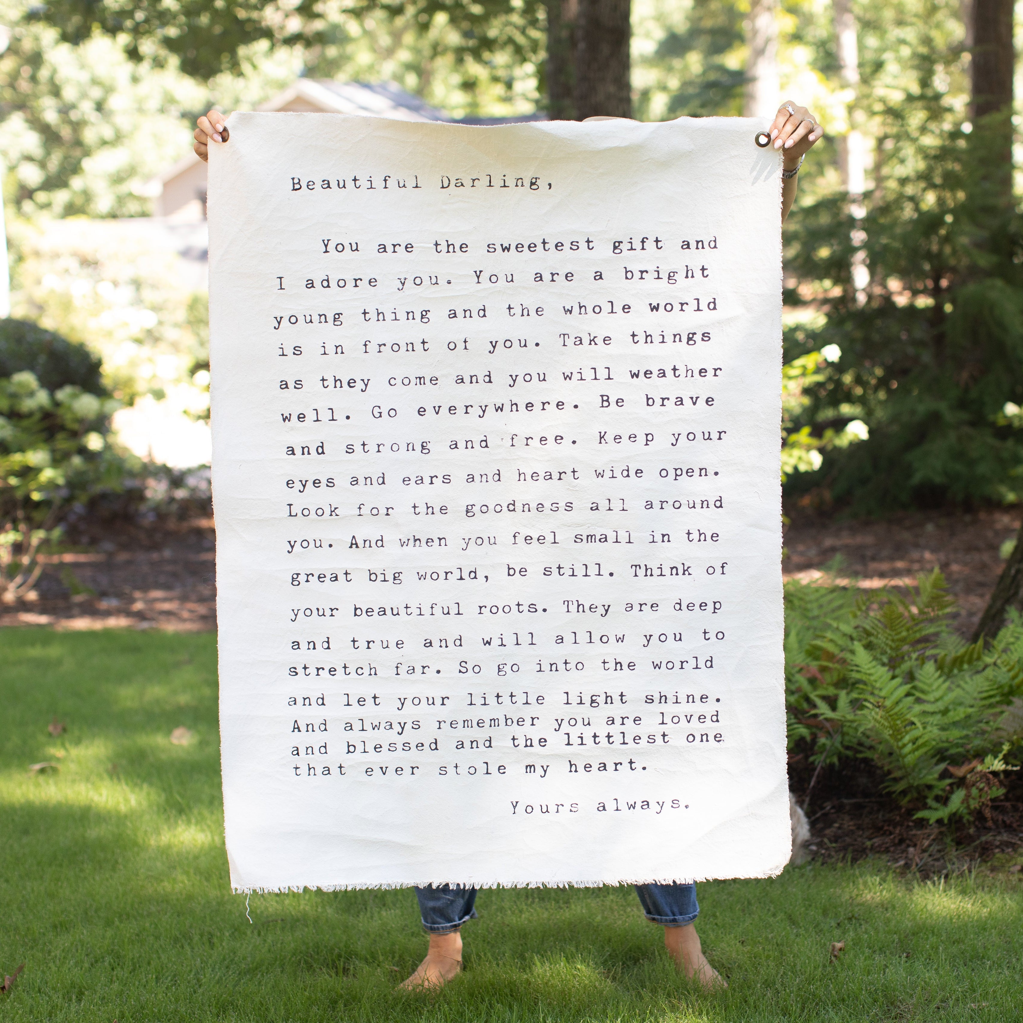Letter for Sophie (Beautiful Darling) Wall Tarp