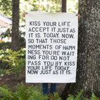 Kiss Your Life Wall Tarp