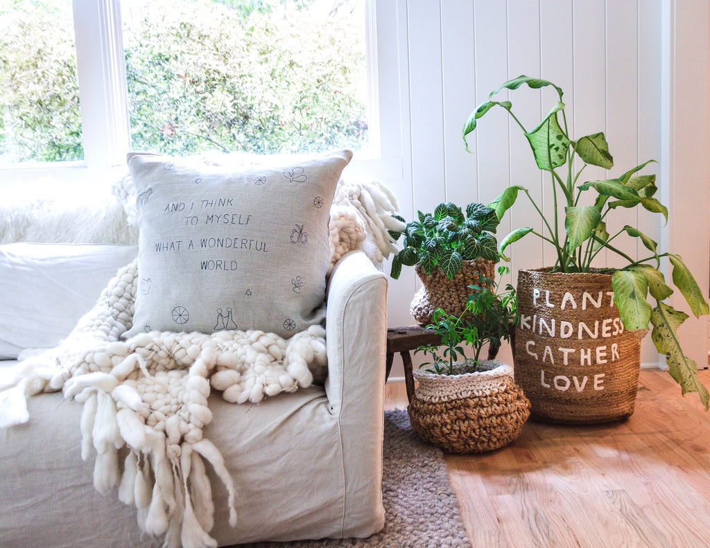 what a wonderful world pillow