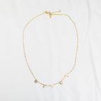 BESOS Necklace in Sterling Silver - Gold Plated