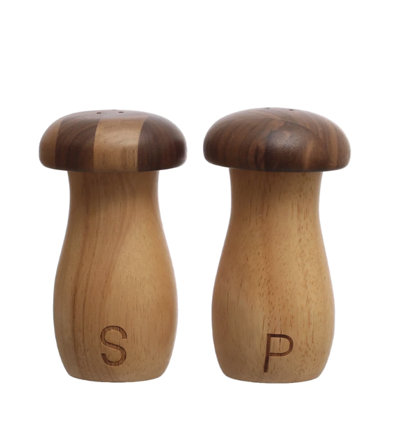 Mushroom Shaped Salt & Pepper Shakers