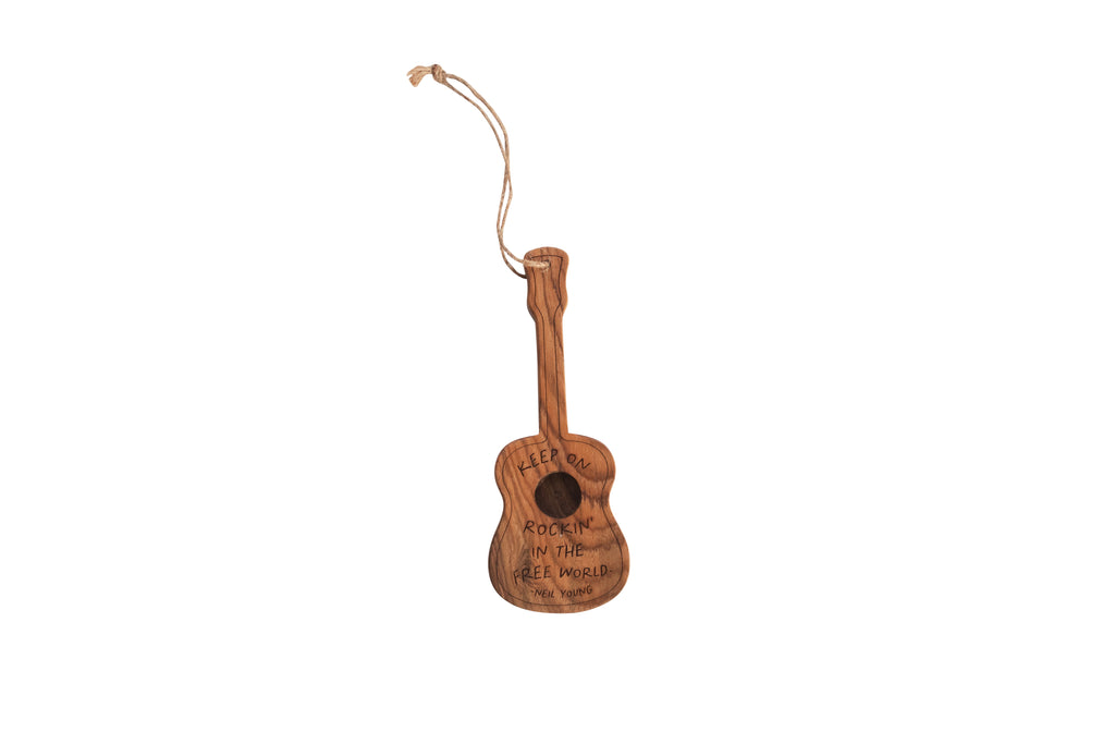 Keep On Rockin' (Neil Young) Wooden Guitar