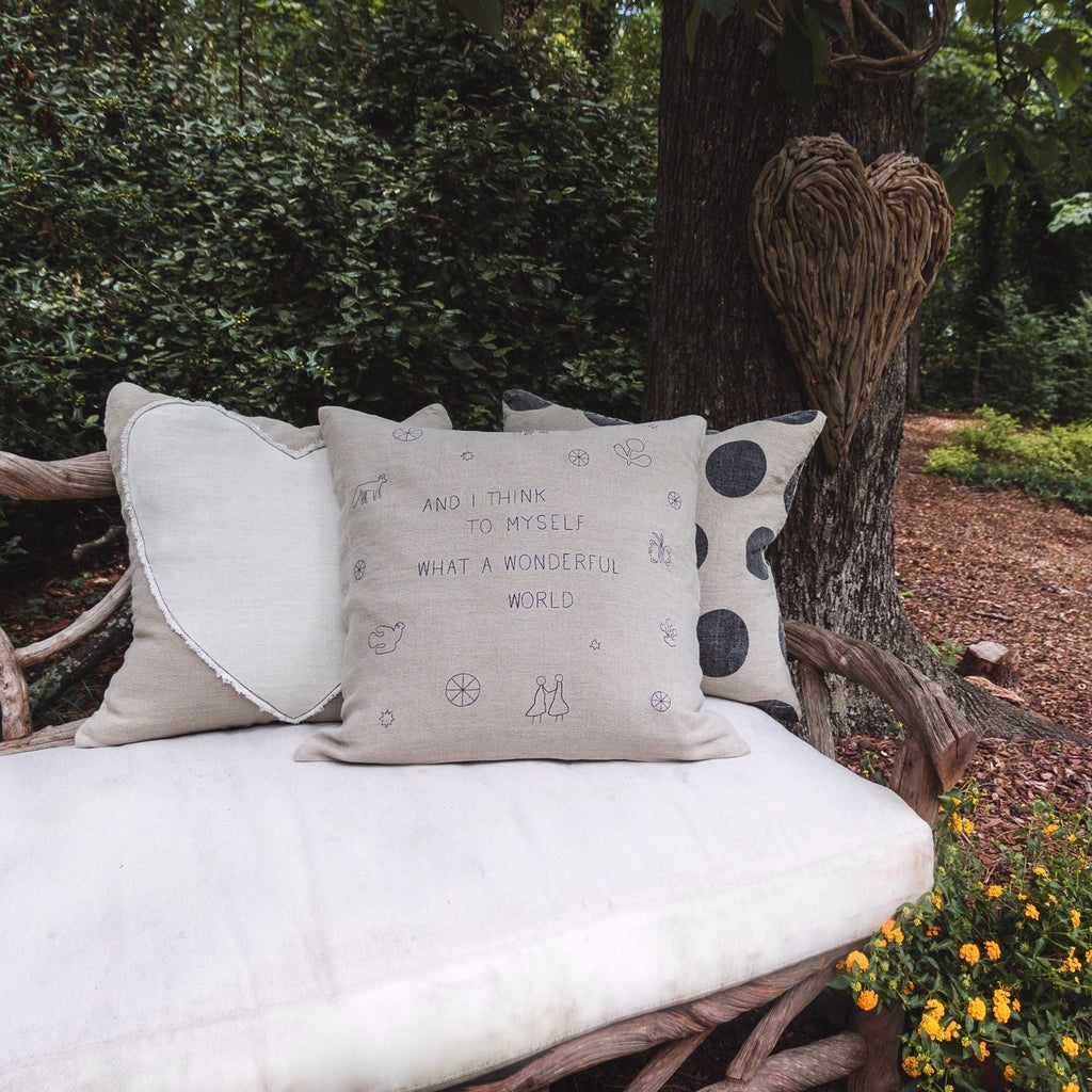 what a wonderful world pillow