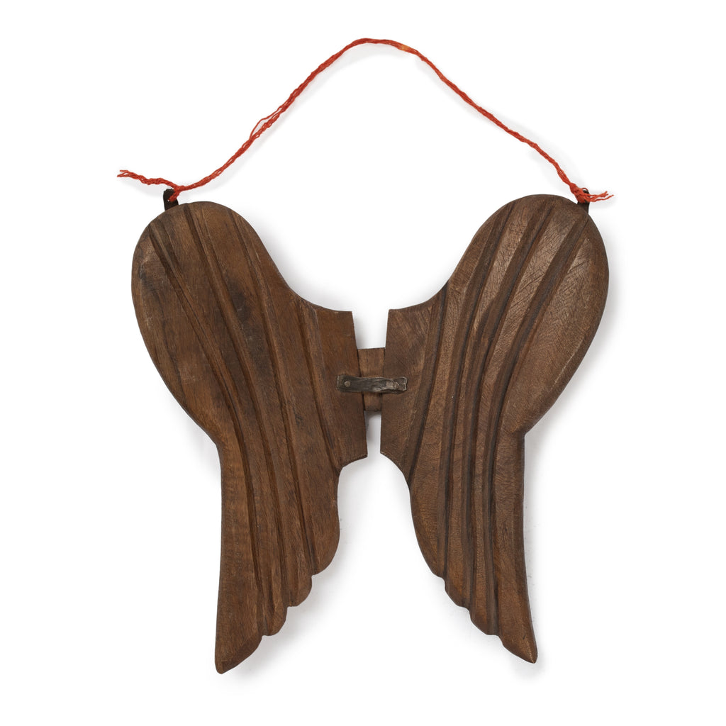 Angel Wings Hand Carved Wood Art